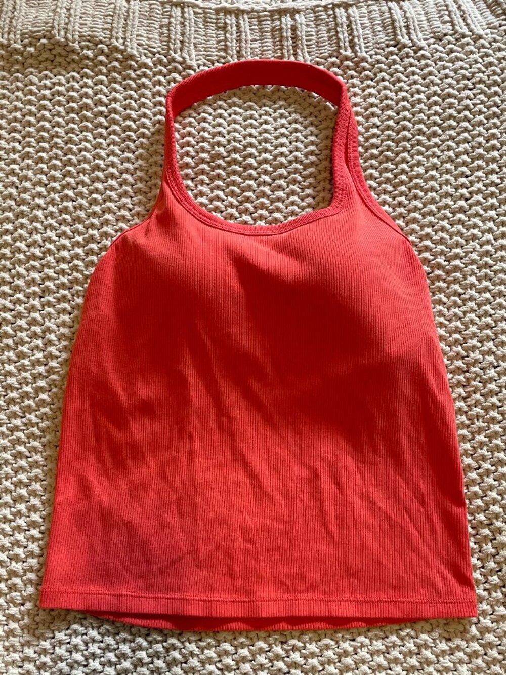 Uniqlo halter neck cropped tank top - size S